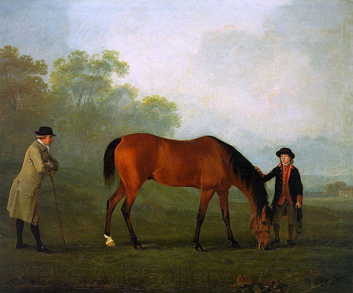 Sawrey Gilpin Furiband with his Owner Sir Harry Harpur and a Groom Norge oil painting art